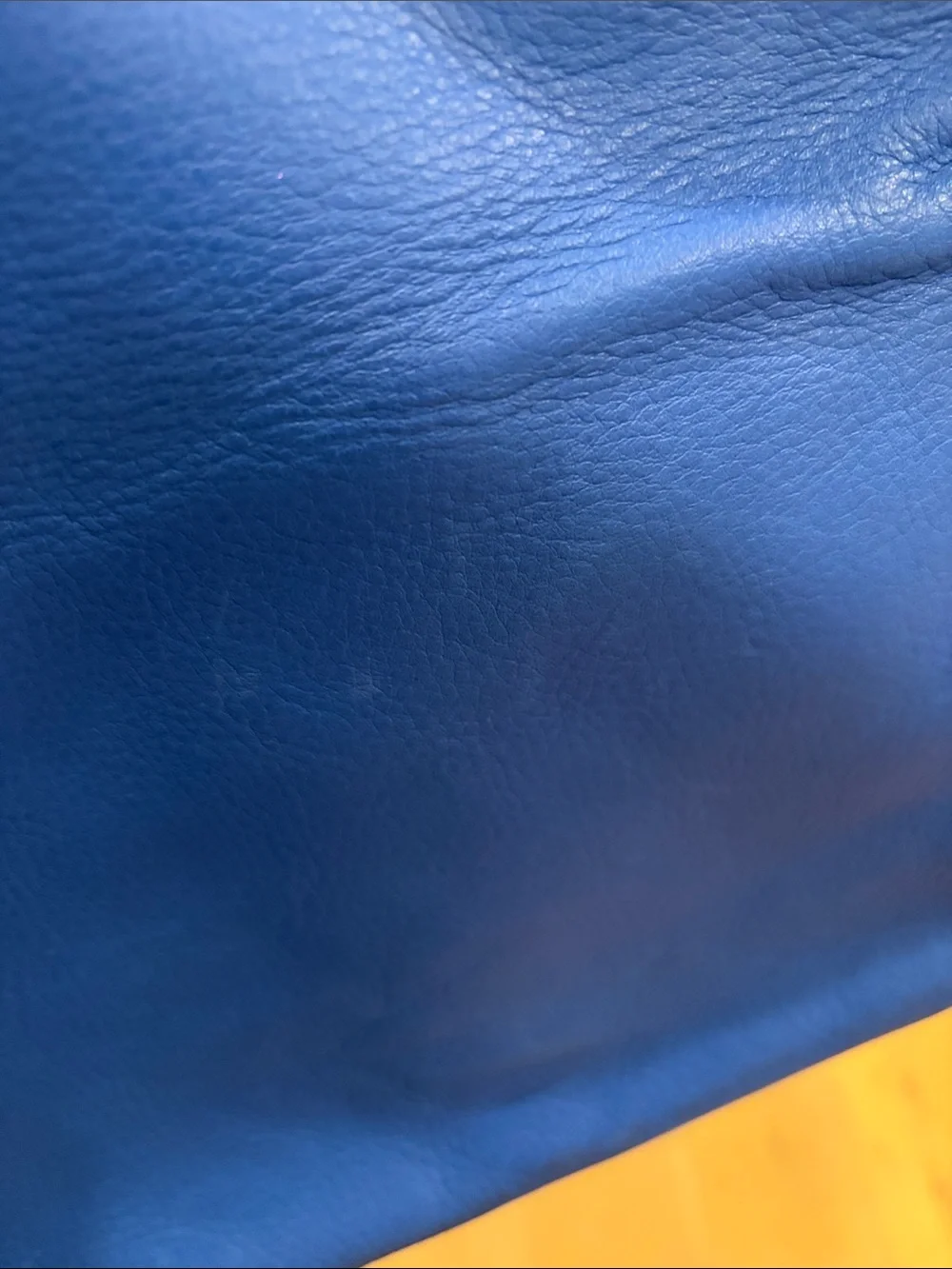 Two-Tone Black and Blue Fold-Over Clutch